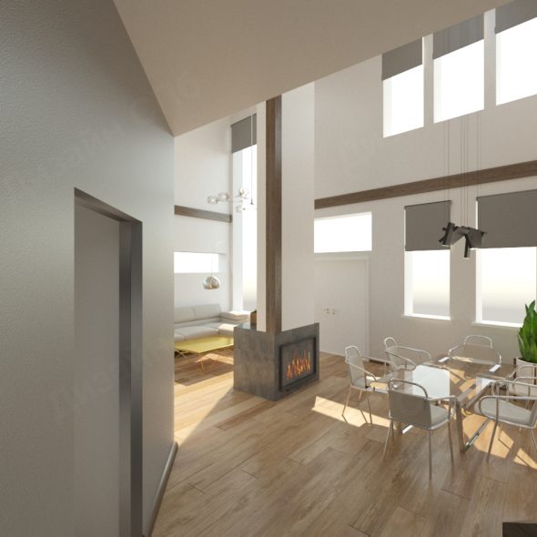 Красивый дизайн проект частного дома 18 