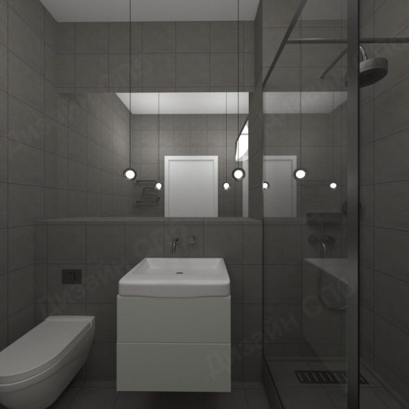 Дизайн ванной комнаты в темном стиле