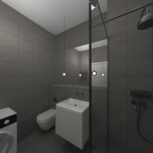 Дизайн ванной комнаты в темном стиле