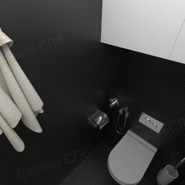 Трехкомнатная квартира дизайн интерьера санузла