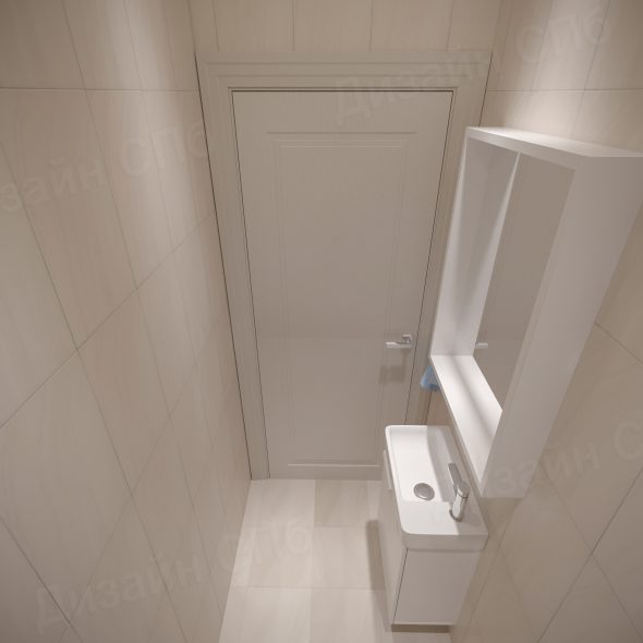 Дизайн проект трехкомнатной квартиры санузел