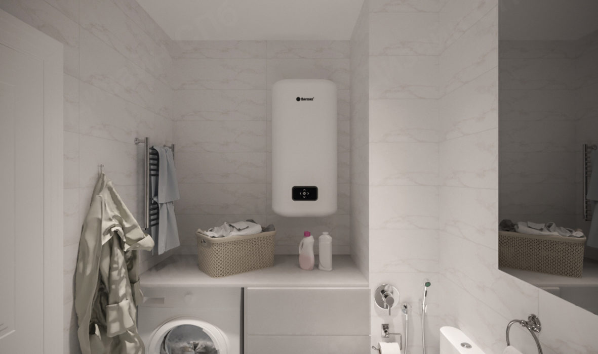 Дизайн ванной комнаты в черно-белых цветах