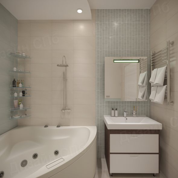 организация пространства ванной комнаты в современном стиле
