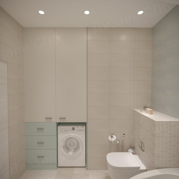 Дизайн-решение для ванной комнаты неоклассика