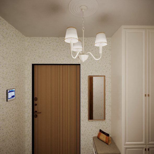 Дизайн проект Прованс однокомнатная квартира