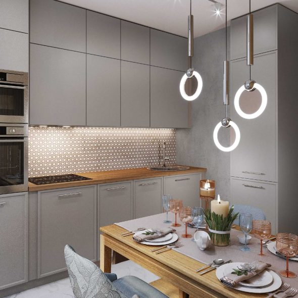 интерьер гостиной в минималистичной двушке 38 квадратов 