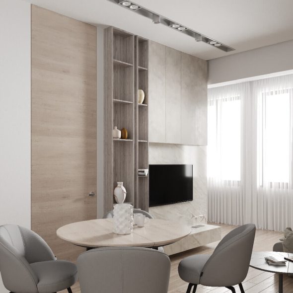 студия дизайн в современном стиле 