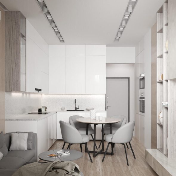 Дизайн проект студии кухня