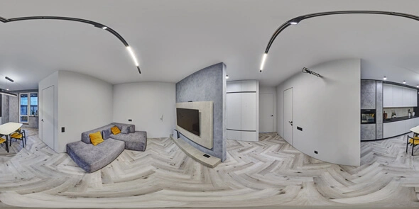 3D тур по 2х комнатной квартире 50 м2