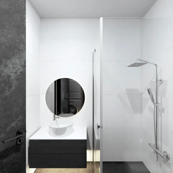 Однокомнатная квартира холостяка в стиле лофт 42 м2 