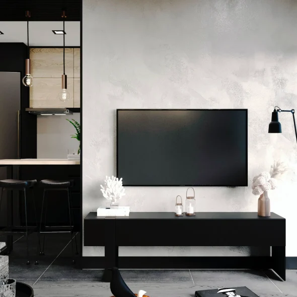 Однокомнатная квартира холостяка в стиле лофт 42 м2 