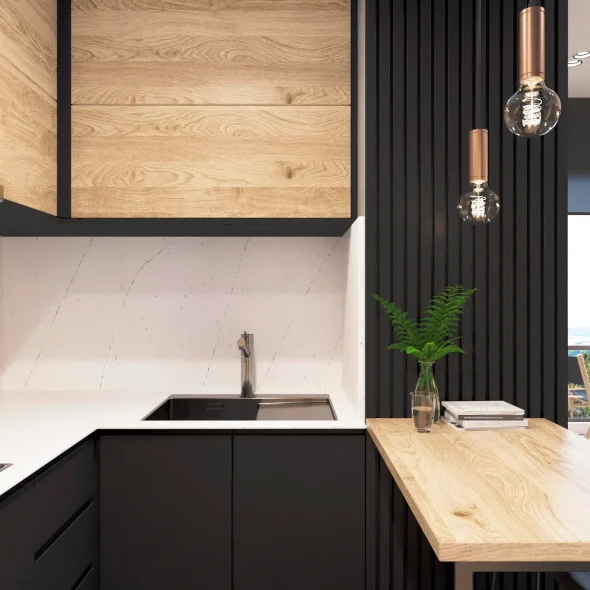 Однокомнатная квартира холостяка в стиле лофт 42 м2 