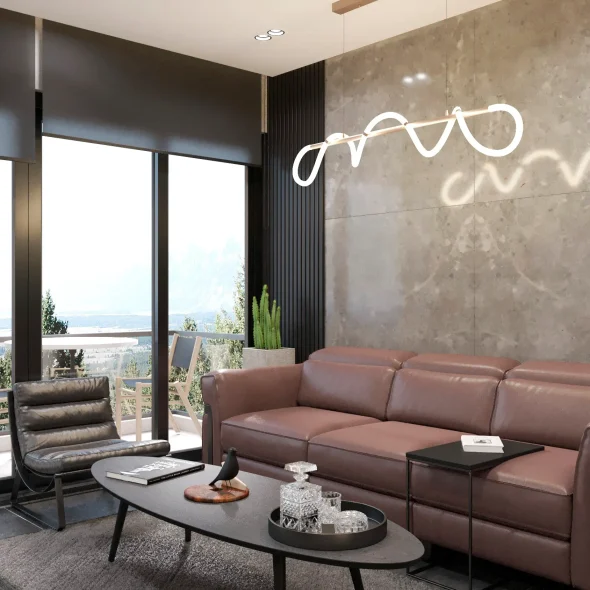 Однокомнатная квартира холостяка в стиле лофт 42 м2 