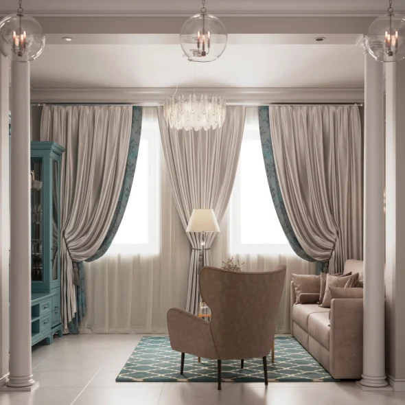 Дизайн двухкомнатной квартиры для супружеской пары 47,9 м2