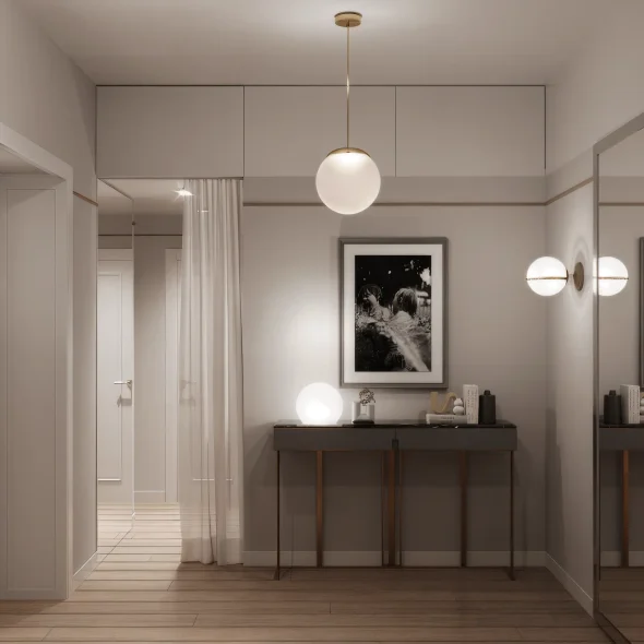 Двухкомнатная квартира для двух сестер 65 м2