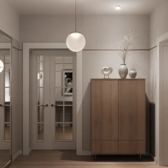 Двухкомнатная квартира для двух сестер 65 м2