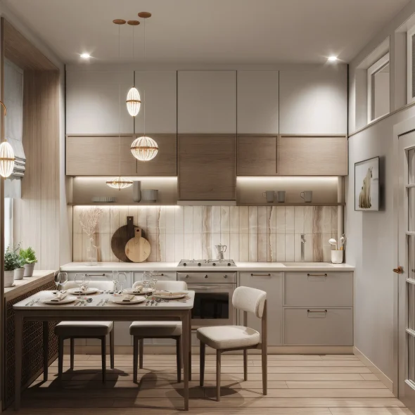 Двухкомнатная квартира для двух сестер 65 м2