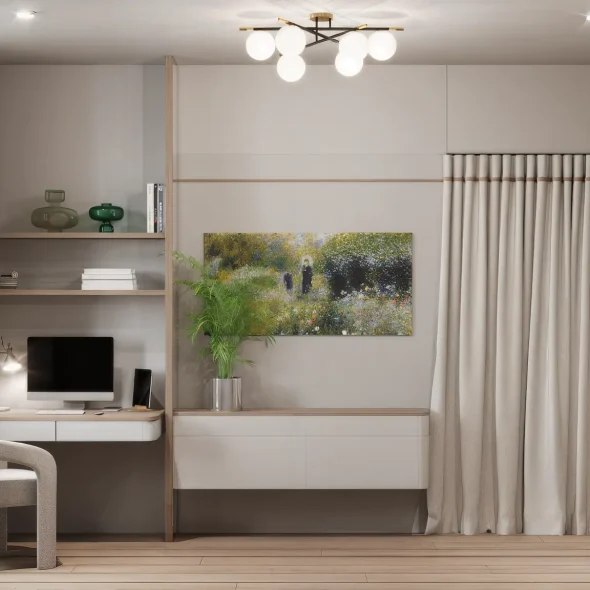 Двухкомнатная квартира для двух сестер 65 м2