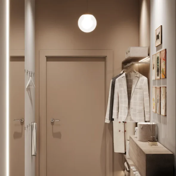 Двухкомнатная квартира для двух сестер 65 м2