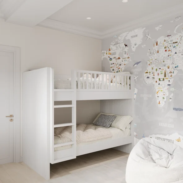 Трехкомнатная квартира для для семьи с 2 детьми