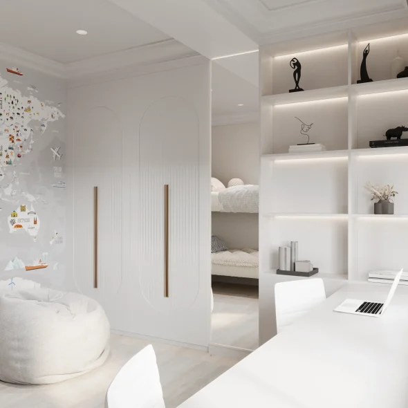 Трехкомнатная квартира для для семьи с 2 детьми