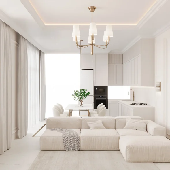 Трехкомнатная квартира для для семьи с 2 детьми