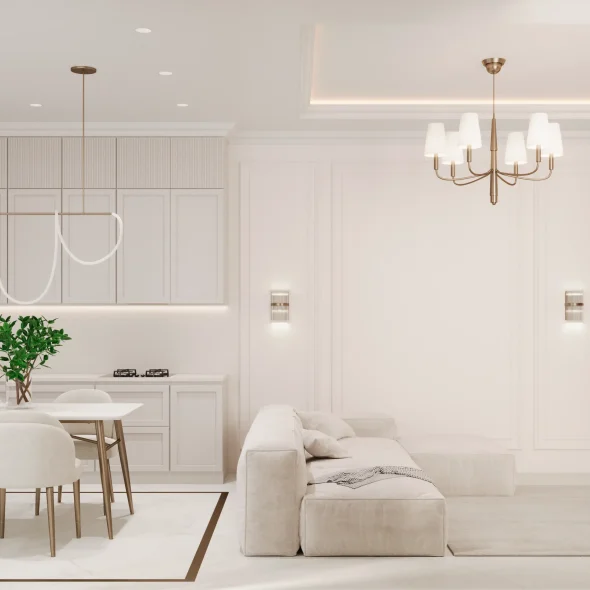 Трехкомнатная квартира для для семьи с 2 детьми