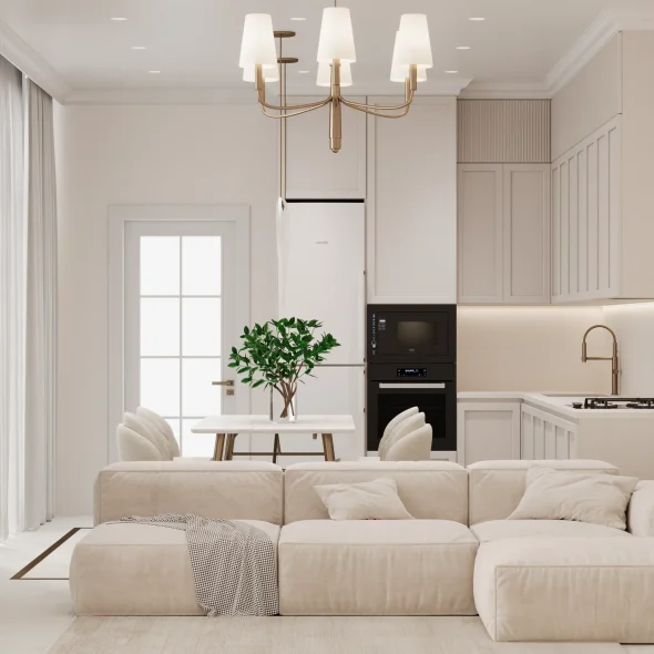 Трехкомнатная квартира для для семьи с 2 детьми